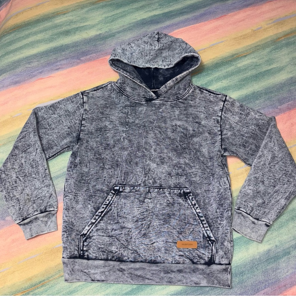 Talentless Acid Wash Denim Hoodie women’s size M